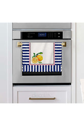 Decorative Edge Lemon Patterned Laser Cut Oven Cover